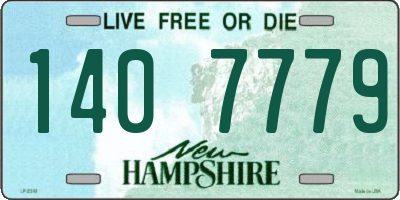 NH license plate 1407779