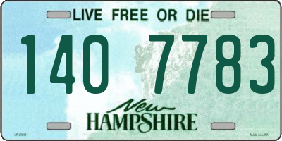 NH license plate 1407783