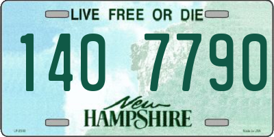 NH license plate 1407790