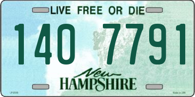NH license plate 1407791