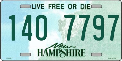 NH license plate 1407797