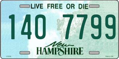 NH license plate 1407799
