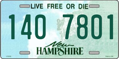 NH license plate 1407801