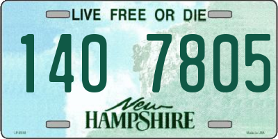 NH license plate 1407805