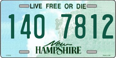 NH license plate 1407812
