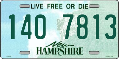 NH license plate 1407813