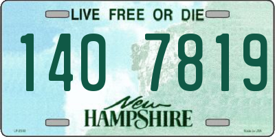 NH license plate 1407819