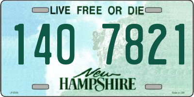 NH license plate 1407821