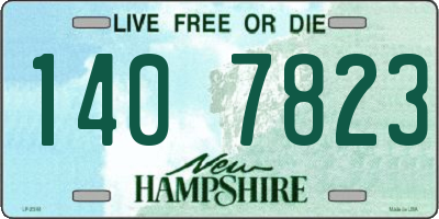 NH license plate 1407823