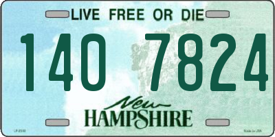NH license plate 1407824