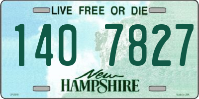 NH license plate 1407827