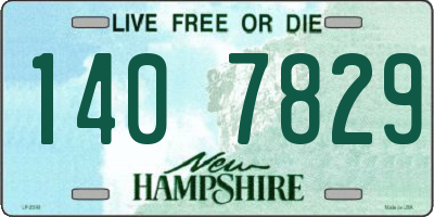 NH license plate 1407829