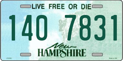 NH license plate 1407831