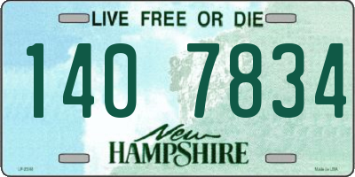 NH license plate 1407834