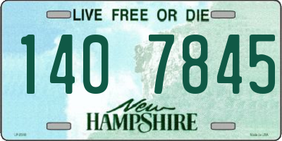 NH license plate 1407845