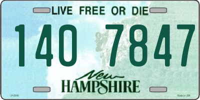 NH license plate 1407847