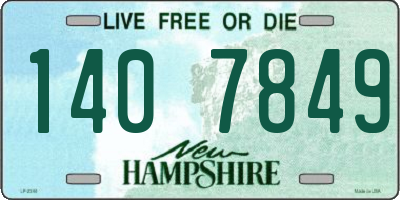 NH license plate 1407849
