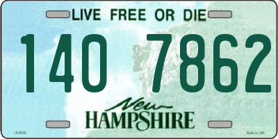 NH license plate 1407862