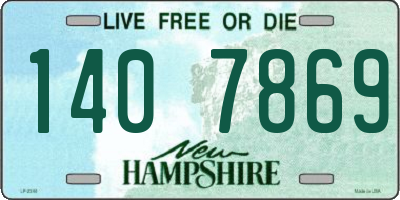 NH license plate 1407869