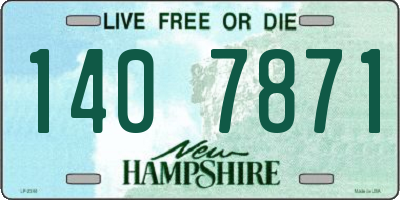 NH license plate 1407871