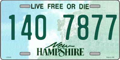 NH license plate 1407877