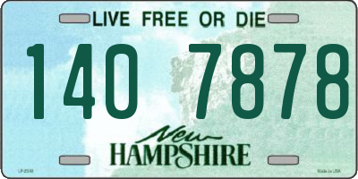 NH license plate 1407878