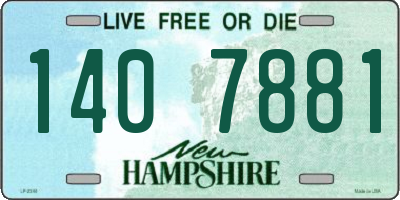 NH license plate 1407881