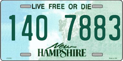 NH license plate 1407883