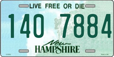 NH license plate 1407884