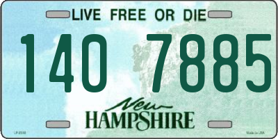NH license plate 1407885