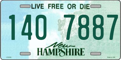 NH license plate 1407887