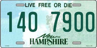 NH license plate 1407900