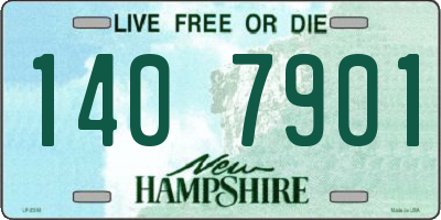 NH license plate 1407901