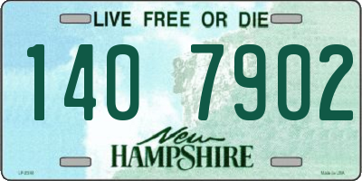 NH license plate 1407902