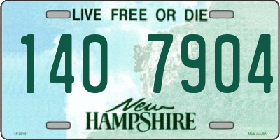 NH license plate 1407904