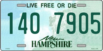 NH license plate 1407905