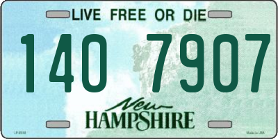 NH license plate 1407907