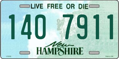 NH license plate 1407911
