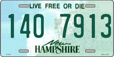 NH license plate 1407913