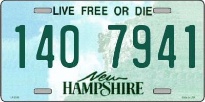 NH license plate 1407941