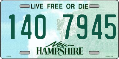 NH license plate 1407945