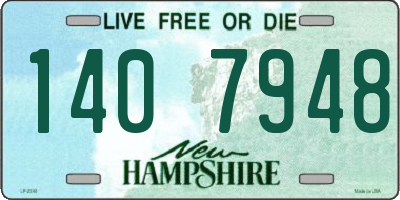 NH license plate 1407948