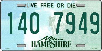 NH license plate 1407949