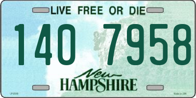 NH license plate 1407958