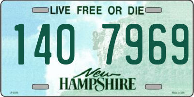 NH license plate 1407969