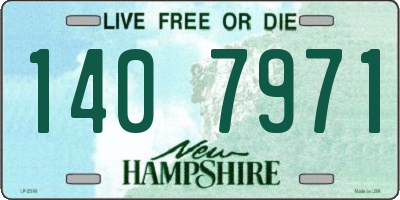 NH license plate 1407971