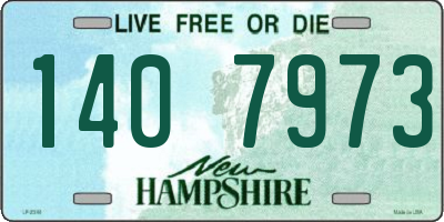 NH license plate 1407973