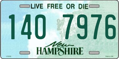 NH license plate 1407976