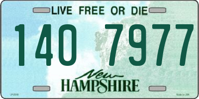NH license plate 1407977
