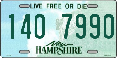 NH license plate 1407990